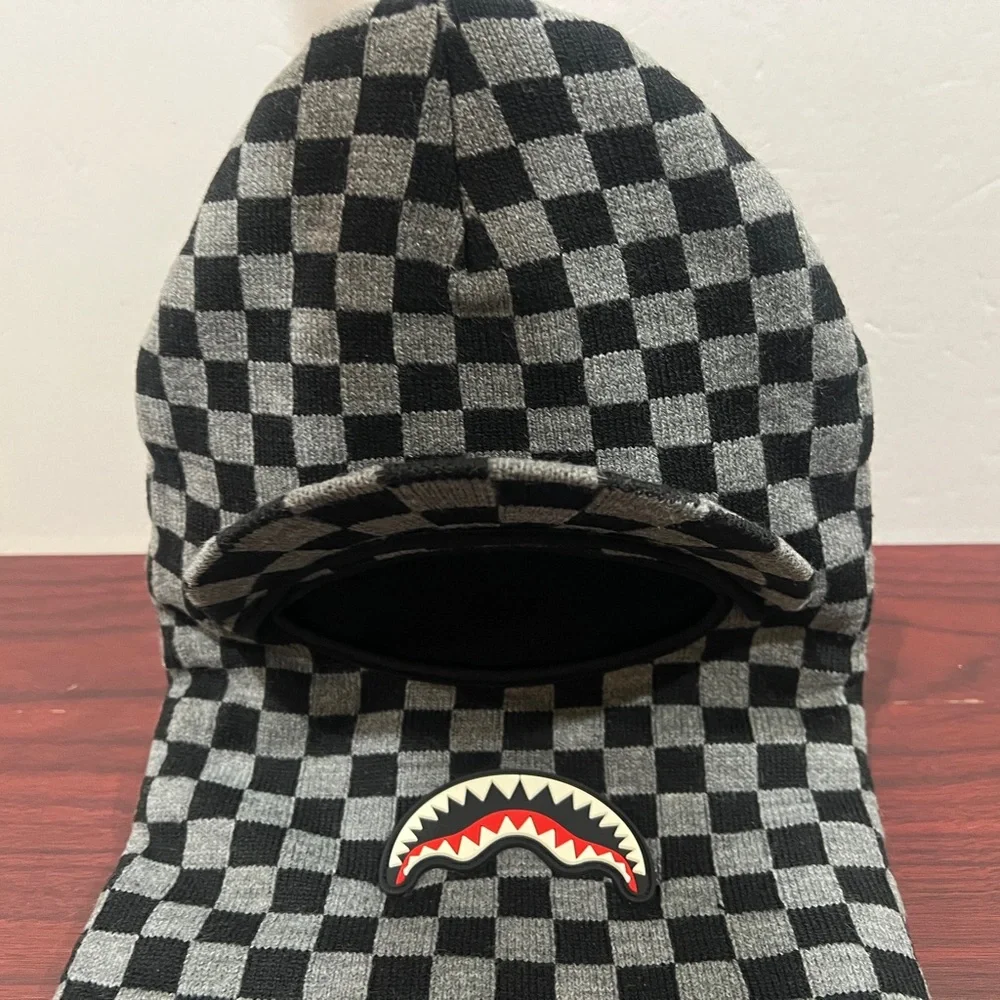 Sprayground, Shark Bite Visor Ski Mask, Grey & Black